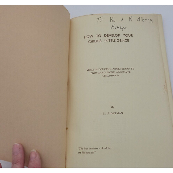 How to develop your child's intelligence by Getman, Gerald N VINTAGE PB book - Picture 3 of 9